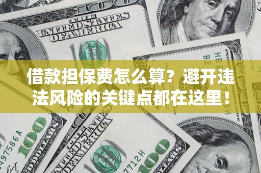 济南借款担保费怎么算？避开违法风险的关键点都在这里！