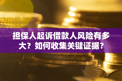 济南担保人起诉借款人风险有多大？如何收集关键证据？