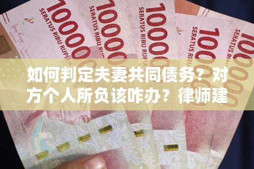 济南如何判定夫妻共同债务？对方个人所负该咋办？律师建议