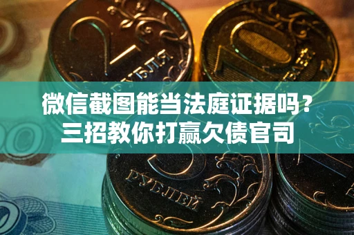 济南微信截图能当法庭证据吗？三招教你打赢欠债官司